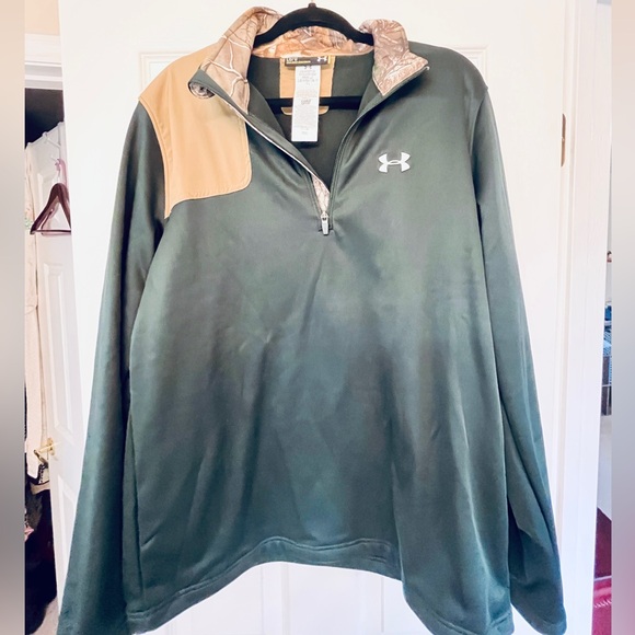 Men’s Large Under Armour, loose fit, 3/4 zip , Cold Gear, pullover - Picture 2 of 5